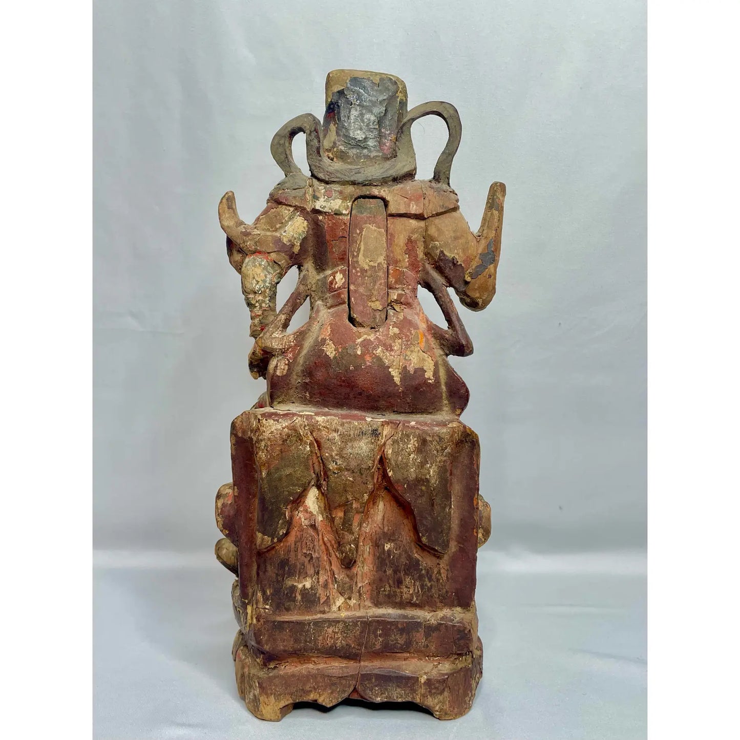 Chinese Ming Dynasty Carved Guandi Figure