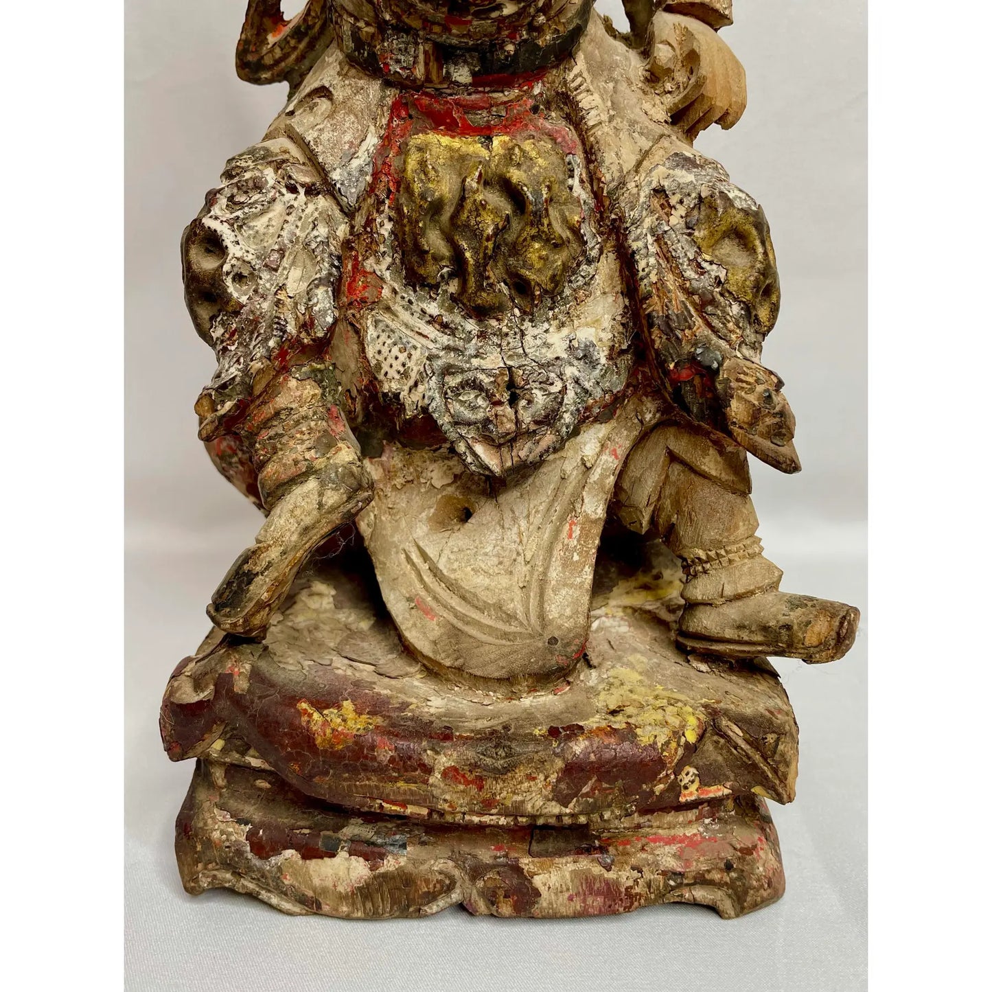 Chinese Ming Dynasty Carved Guandi Figure