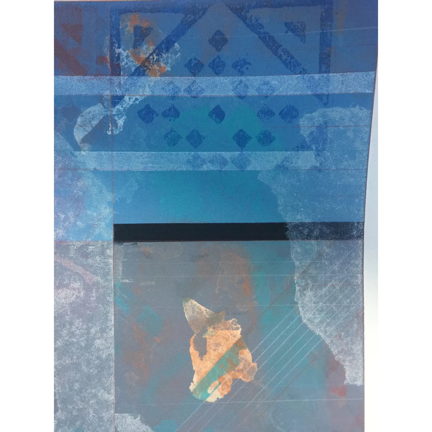 Robert Kelly "Asana II " Original Contemporary Abstract Lithograph