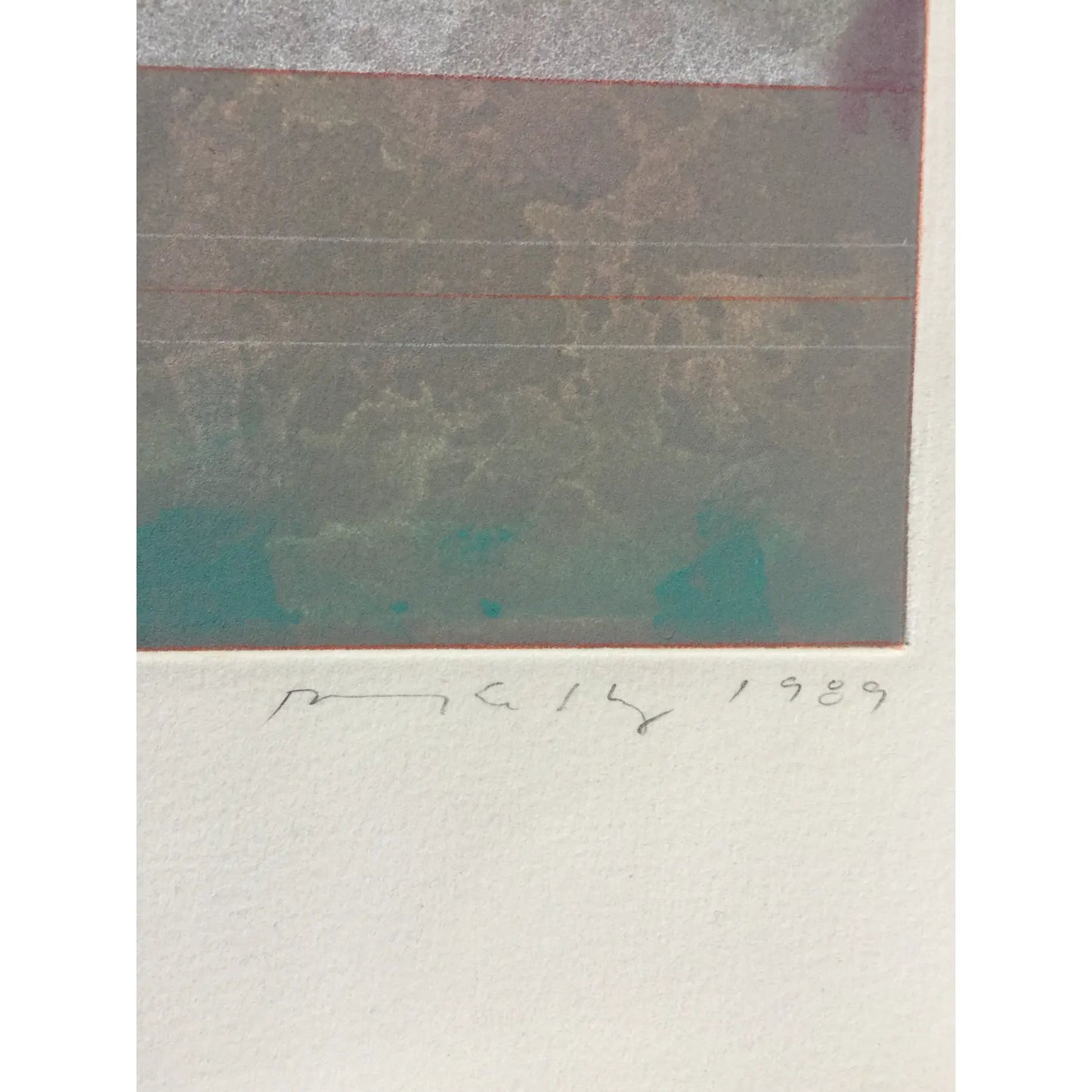 Robert Kelly "Asana II " Original Contemporary Abstract Lithograph