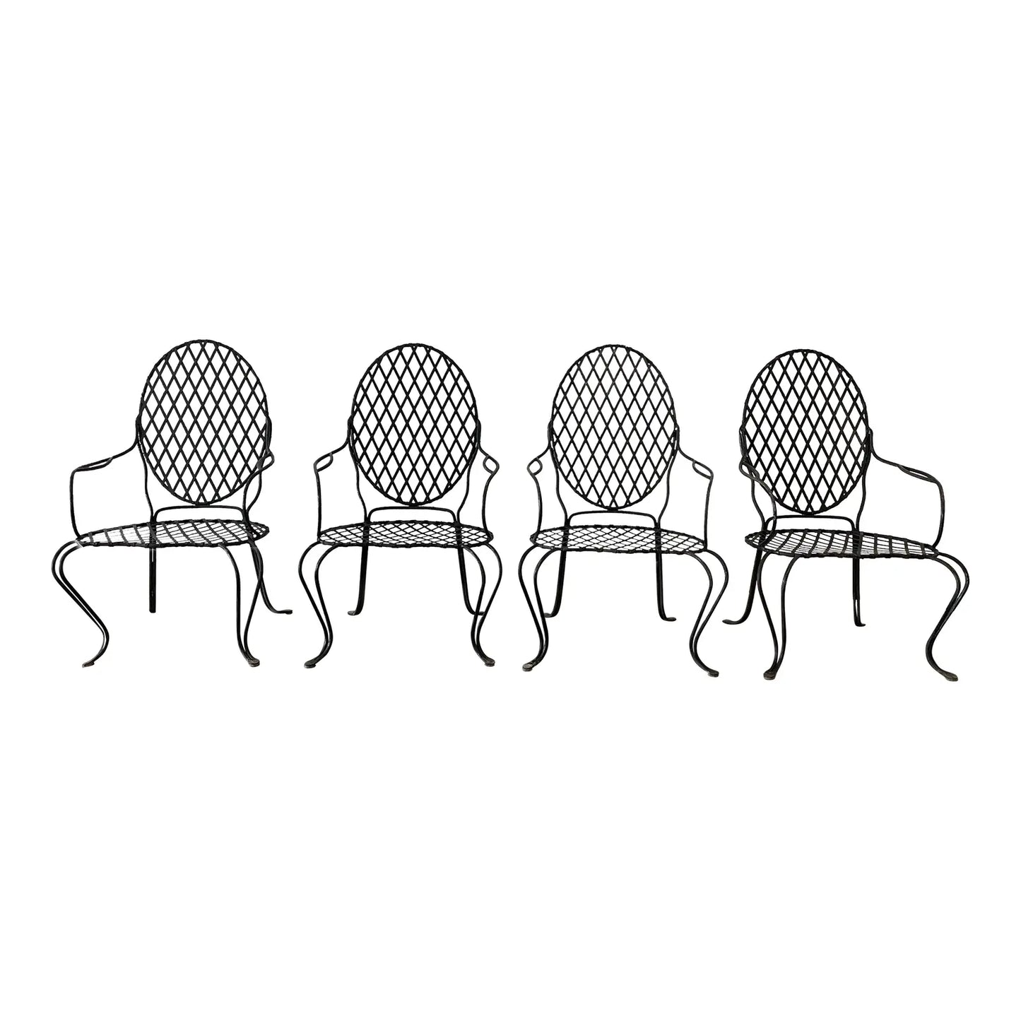 Rose Tarlow Iron Twig Garden Arm Chairs