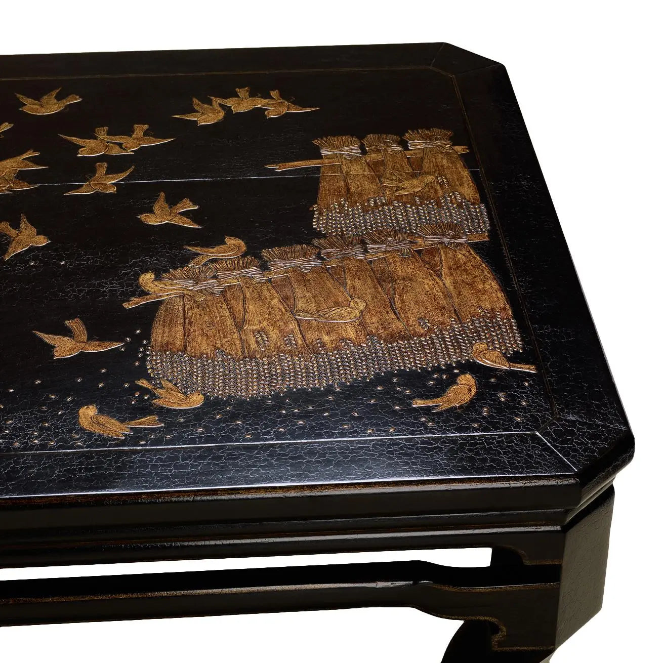 Rose Tarlow Sung Rectangular Lacquered Chinoiserie Coffee Table