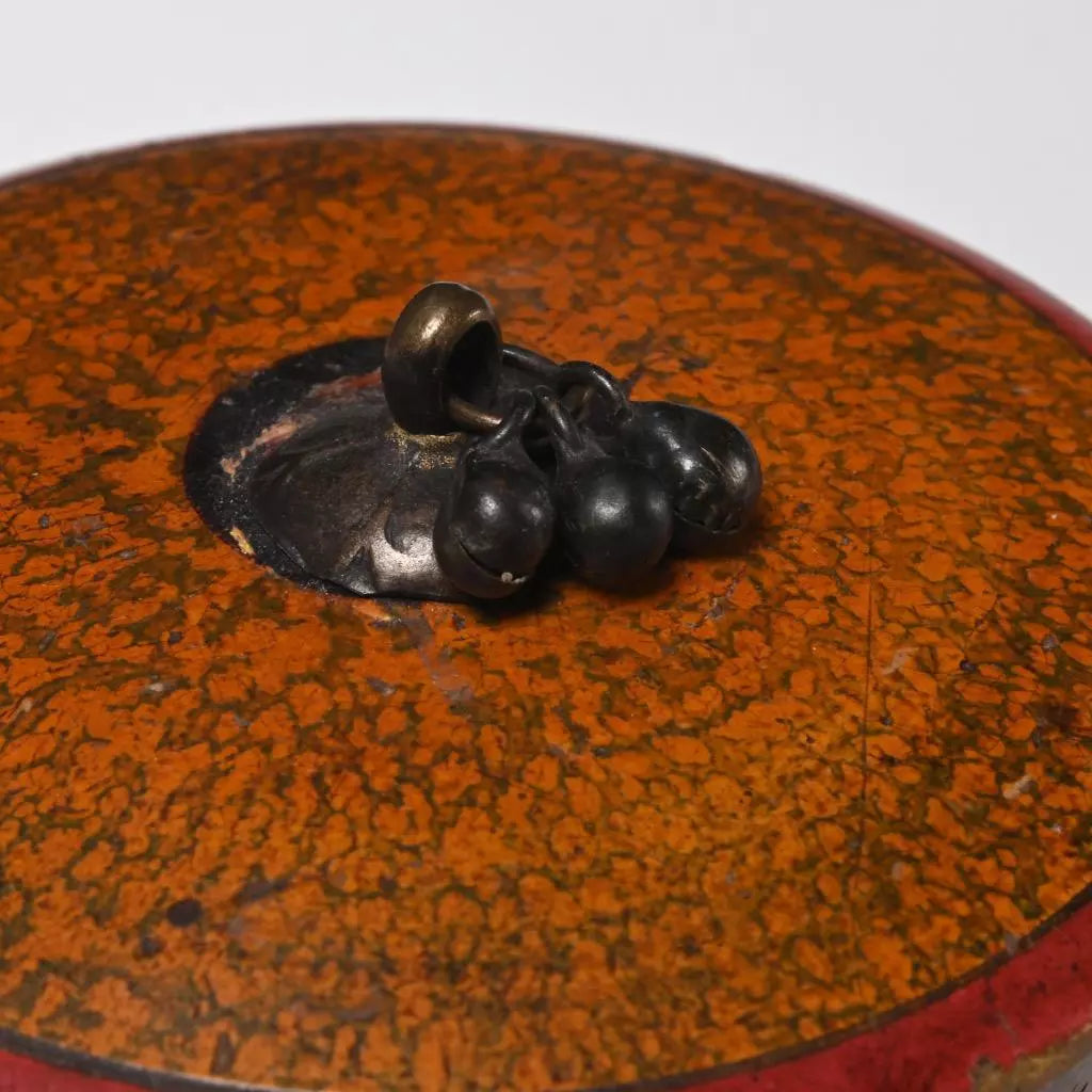 Antique Indian Lacquered Spice and Powder Boxes