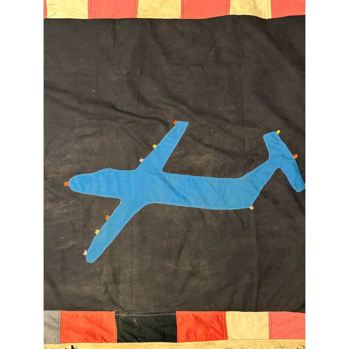Very Large Vintage Asafo Fante Flag