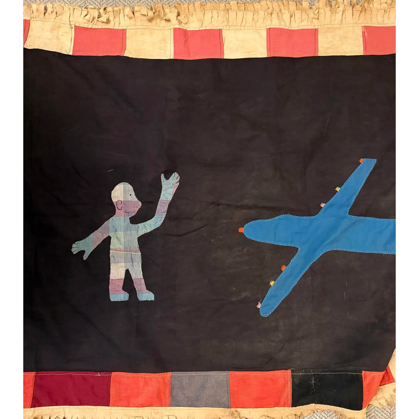 Very Large Vintage Asafo Fante Flag