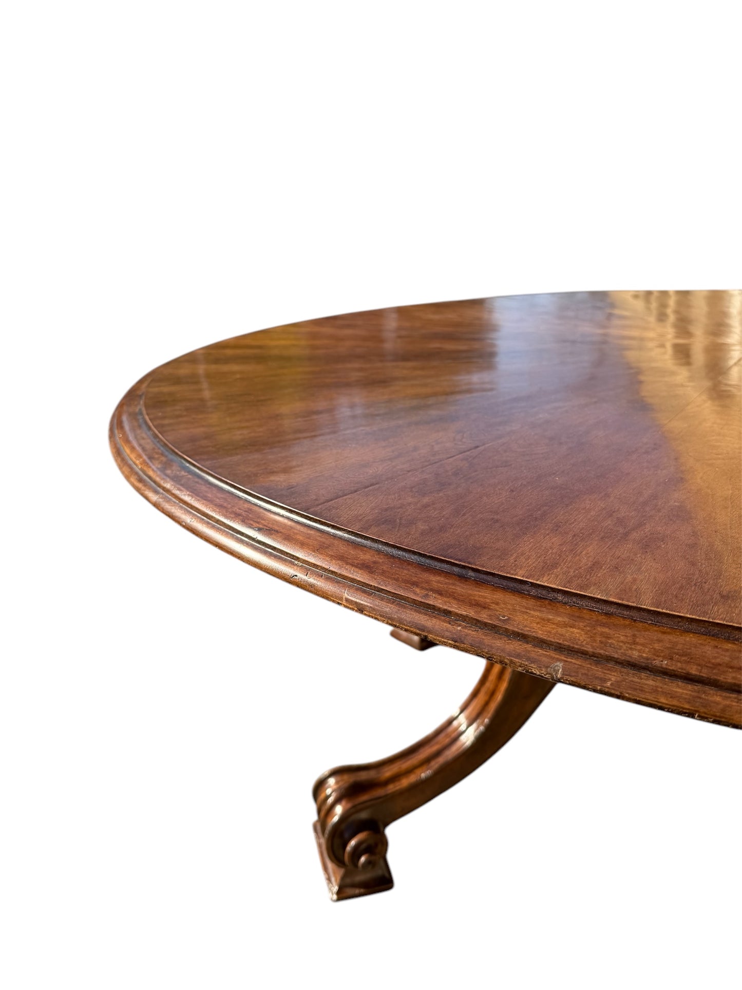 Therien & Company Large Baroque Walnut Dining Table