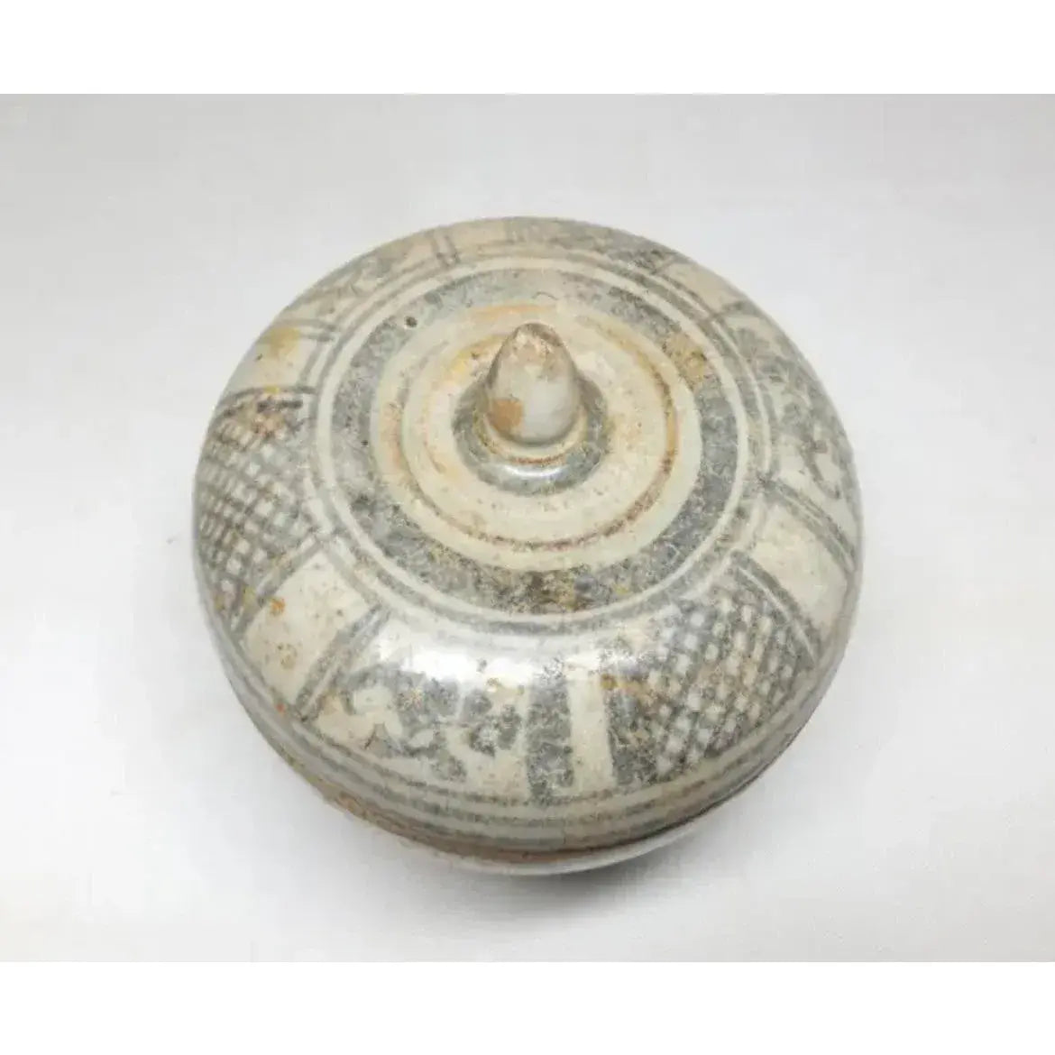 15th Century Thai Sawankhalok and Kalong Ceramic Covered Boxes