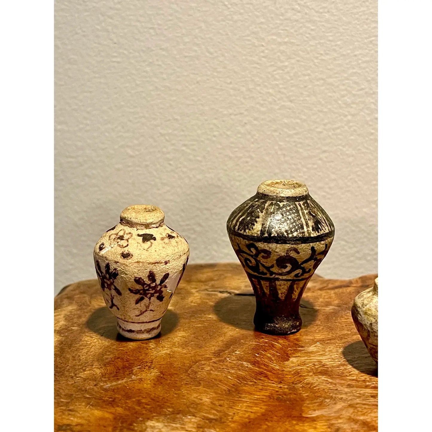 15th Century Thai Sawankhalok Ceramic Vessels - a Set of 5