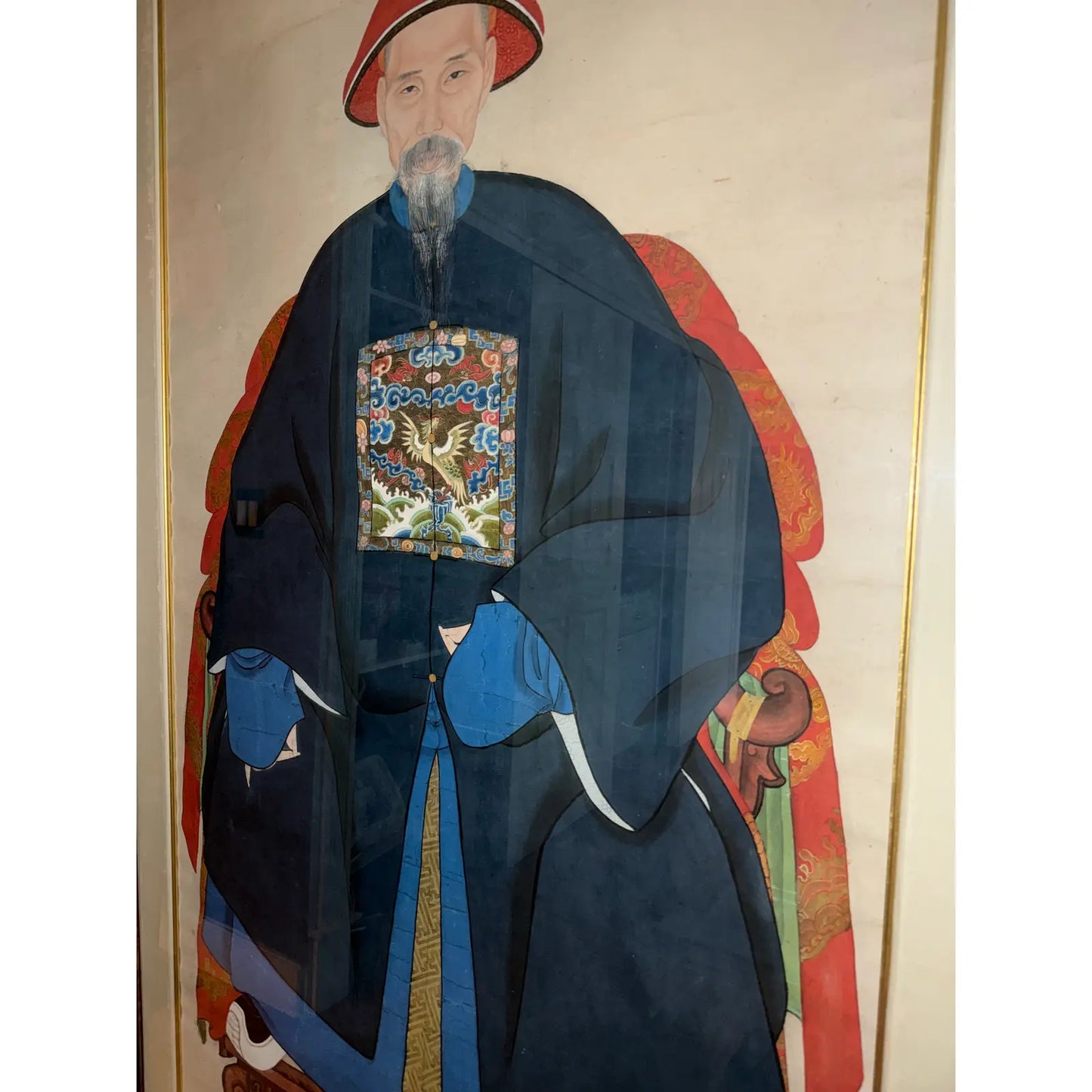 19th Century Life Size Chinese Ancestor Portraits