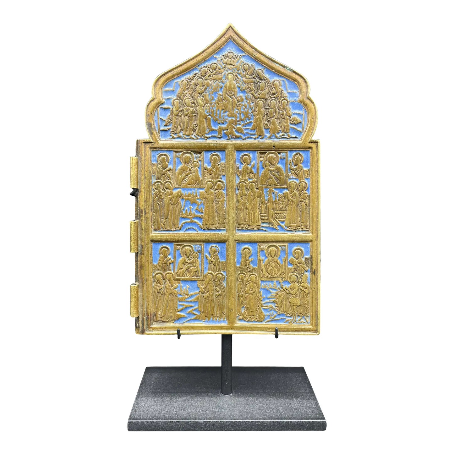 19th Century Russian Orthodox Mounted Icon
