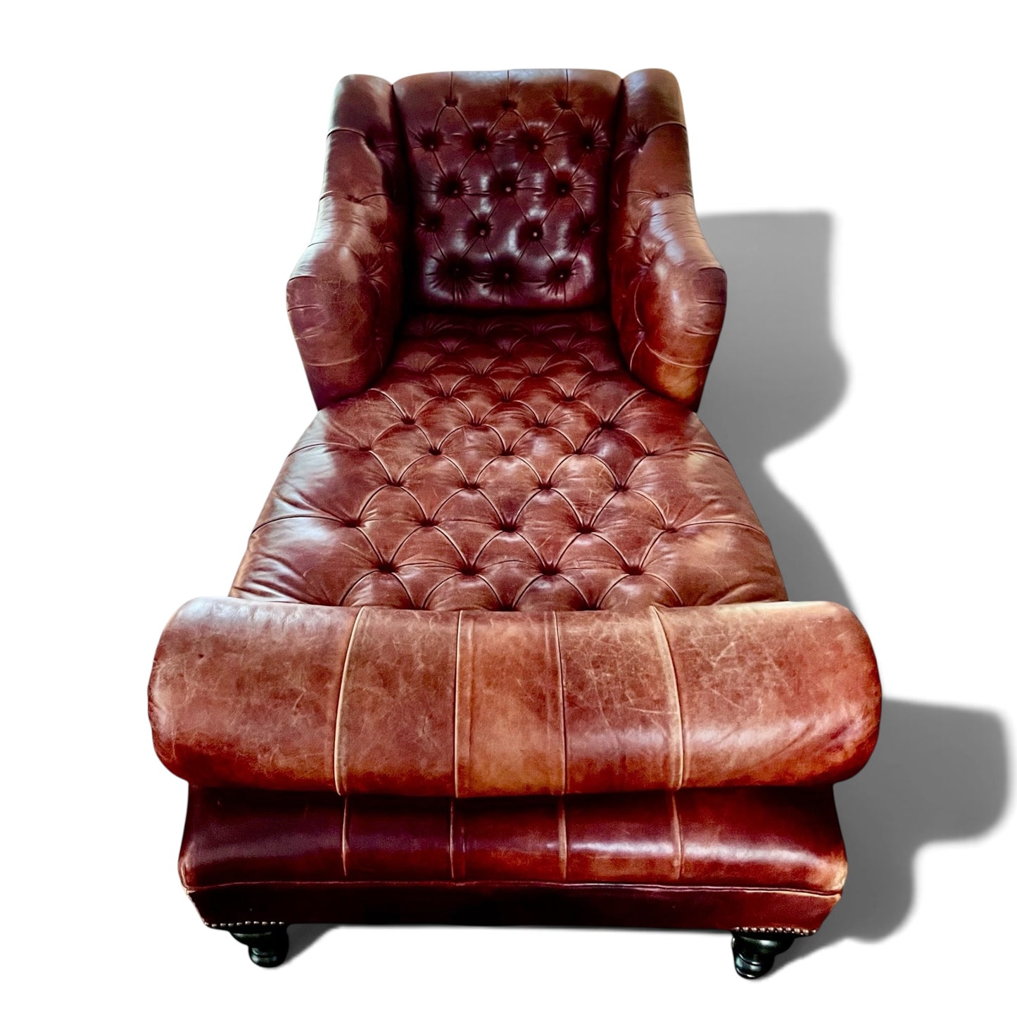 George Smith Aspinall Leather Chaise