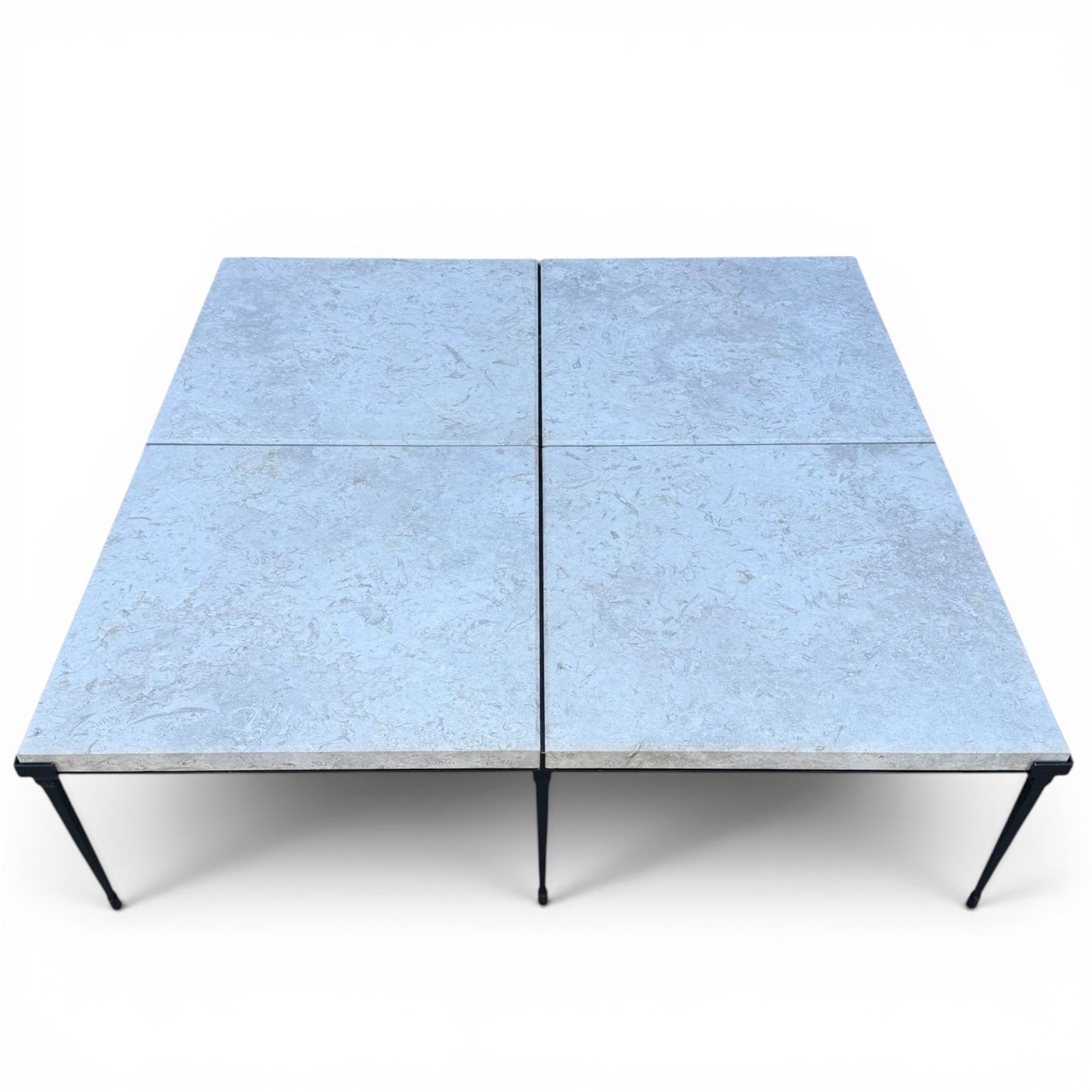 Holly Hunt Rue De Seine Iron and Marble Cocktail Table