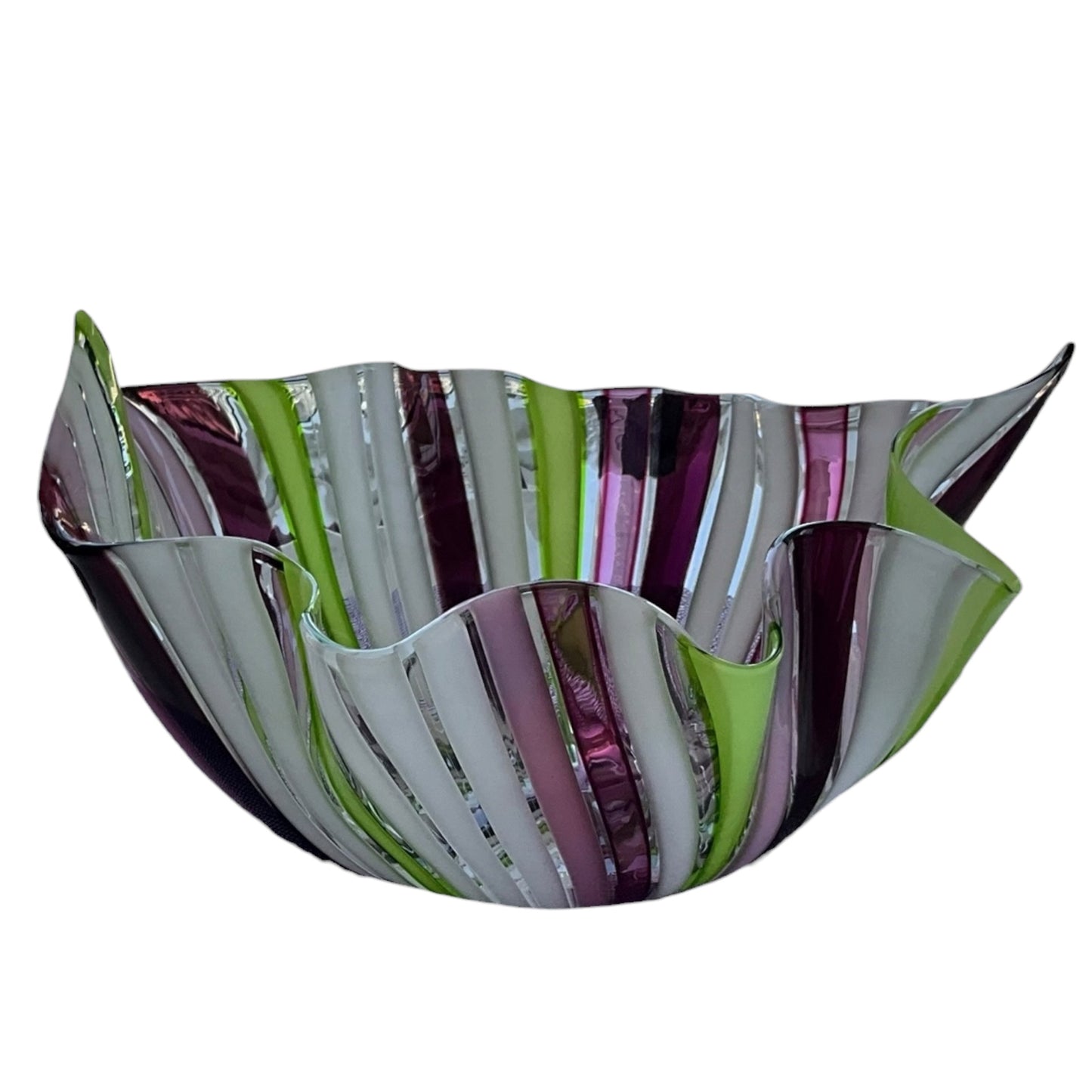 Venini Fazzoletto a Cane Murano Bowl