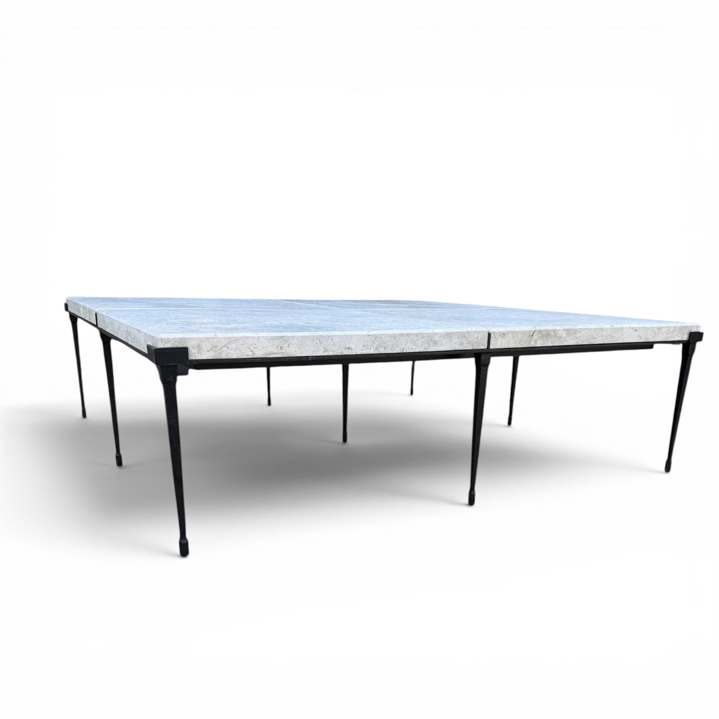 Holly Hunt Rue De Seine Iron and Marble Cocktail Table