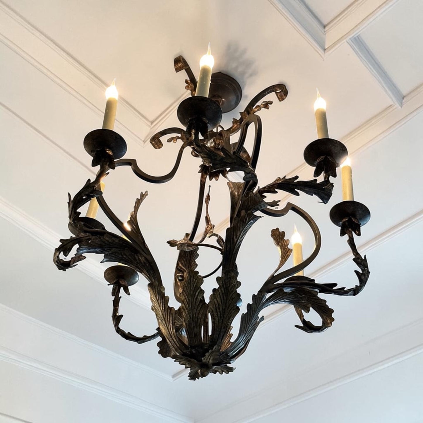 Dennis & Leen Biarritz Gilt Iron Chandelier