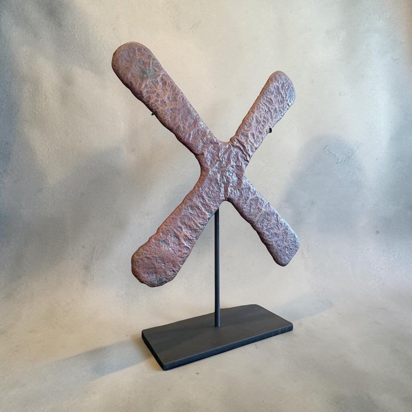 Antique African Katanga Currency Crosses- a Set of 4