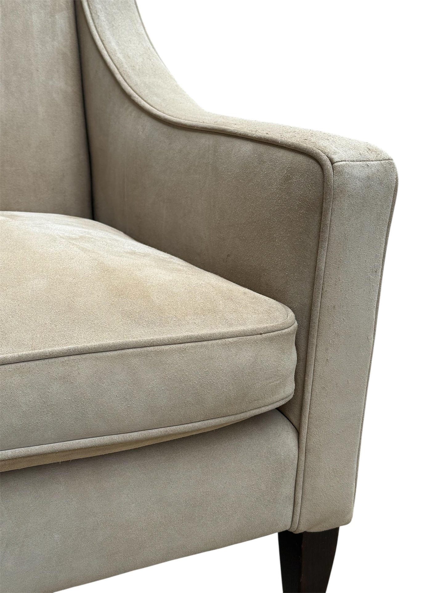 George Smith Georgian Leather Club Chairs- A Pair
