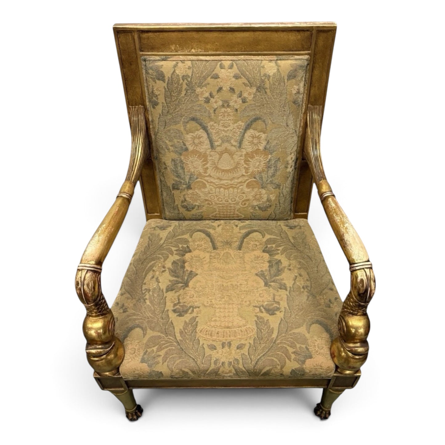 Rose Tarlow Dolphin Gilt Armchairs- A Set of 2