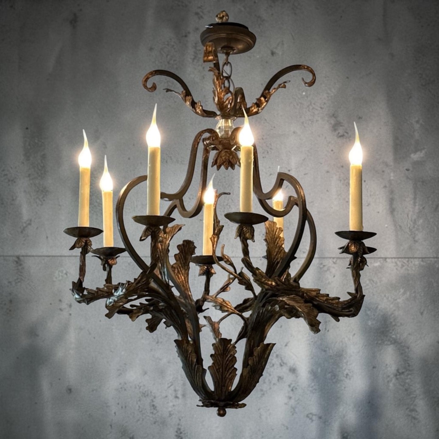 Dennis & Leen Biarritz Gilt Iron Chandelier