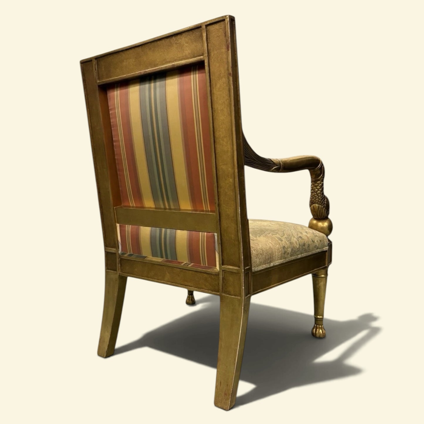 Rose Tarlow Dolphin Gilt Armchairs- A Set of 2