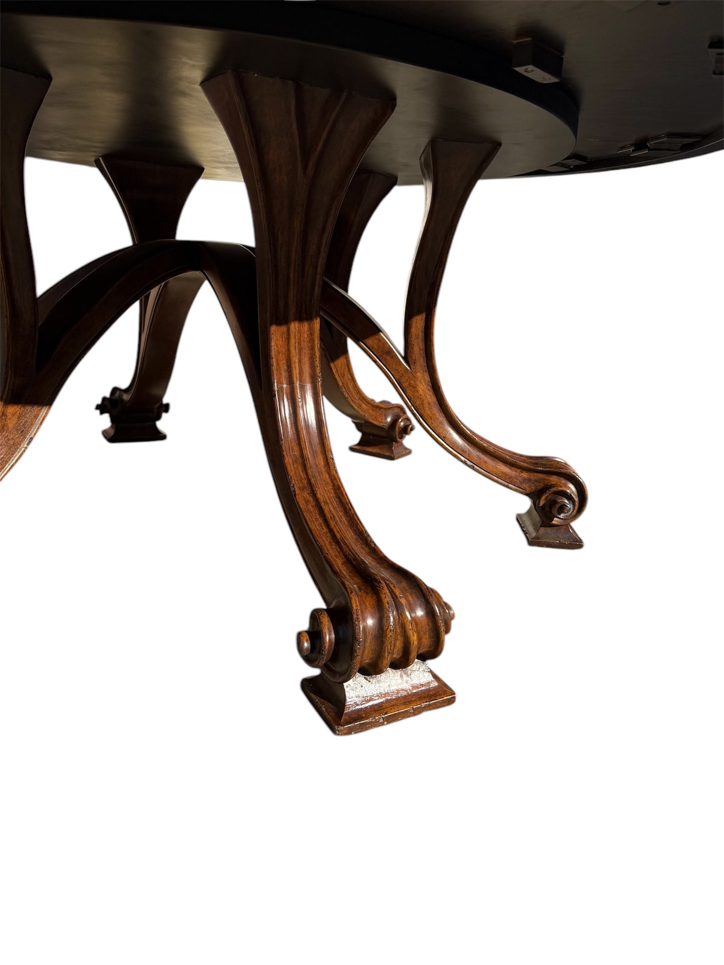 Therien & Company Large Baroque Walnut Dining Table