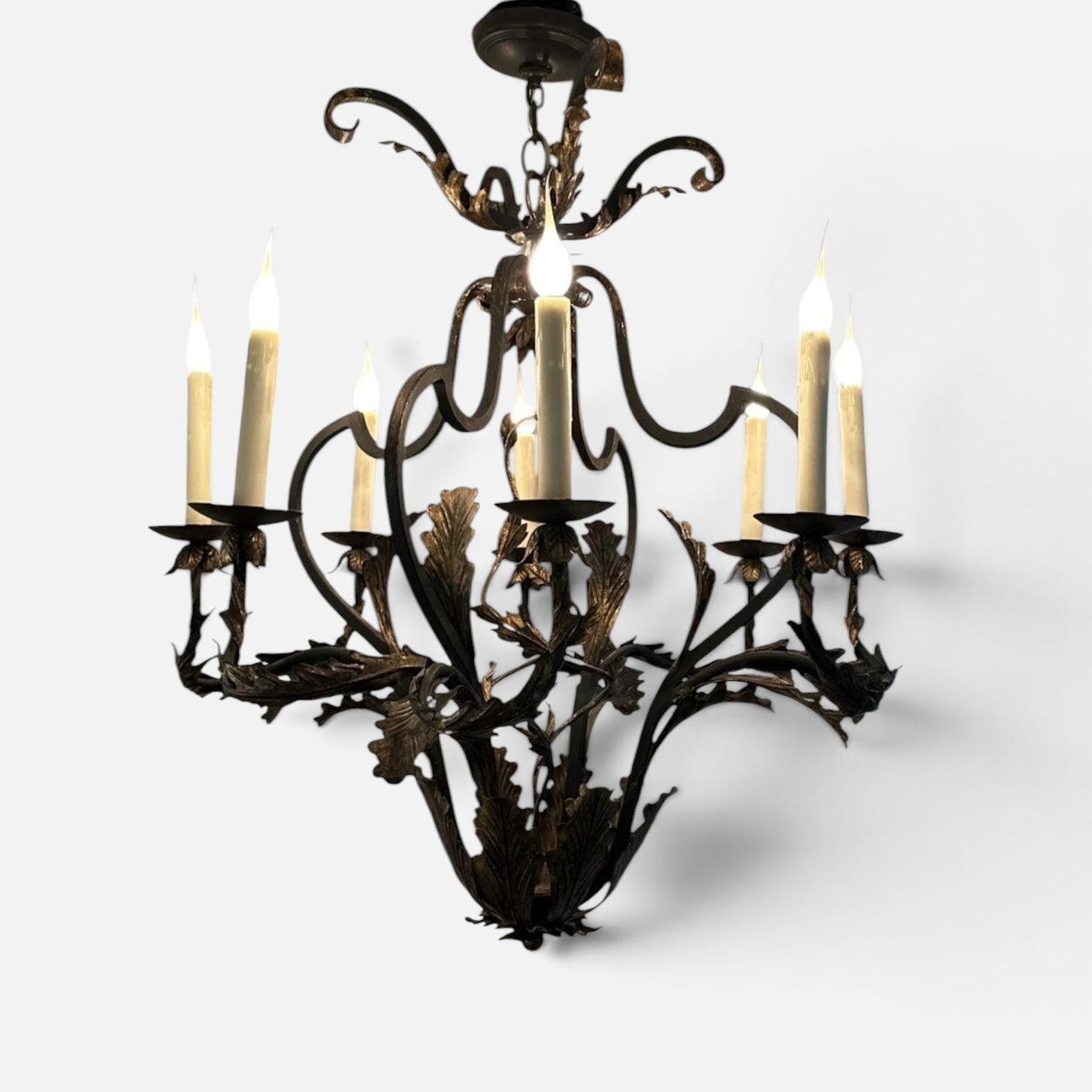 Dennis & Leen Biarritz Gilt Iron Chandelier