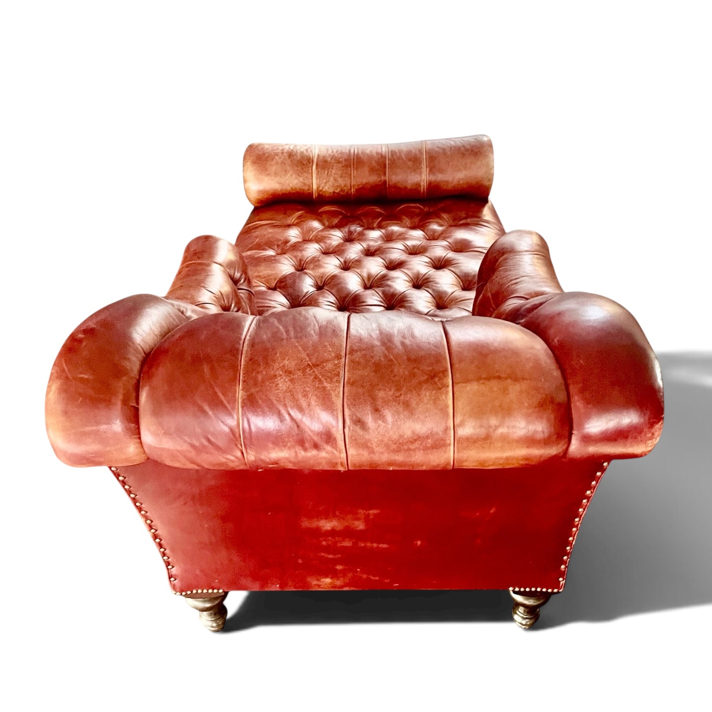 George Smith Aspinall Leather Chaise