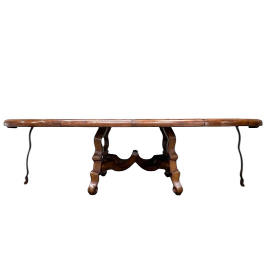 Dessin Fournir Large Extendable Spanish Style Dining Table