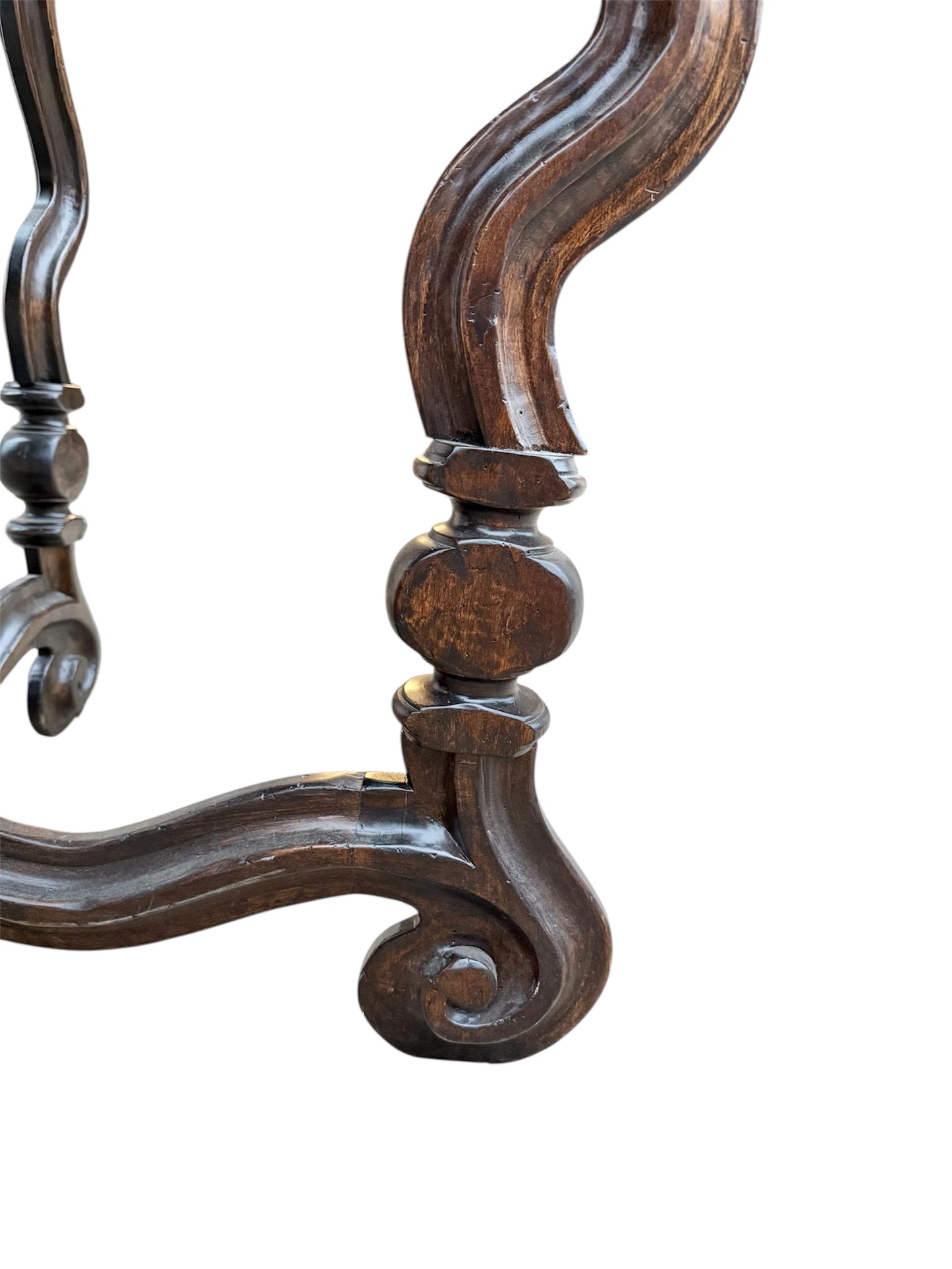 Dennis and Leen Louis XIV Os De Mouton Style Walnut Console Table