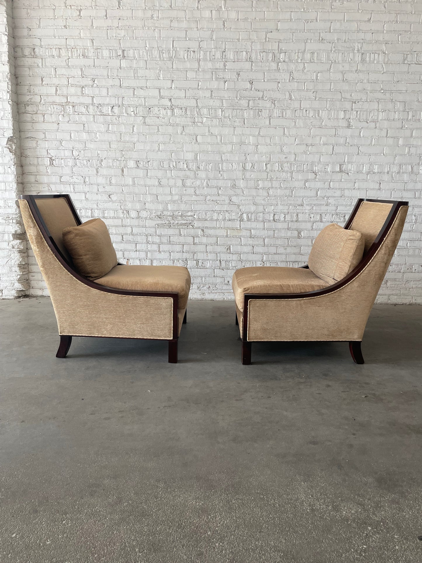 Barbara Barry for Baker Modern Slipper Chairs