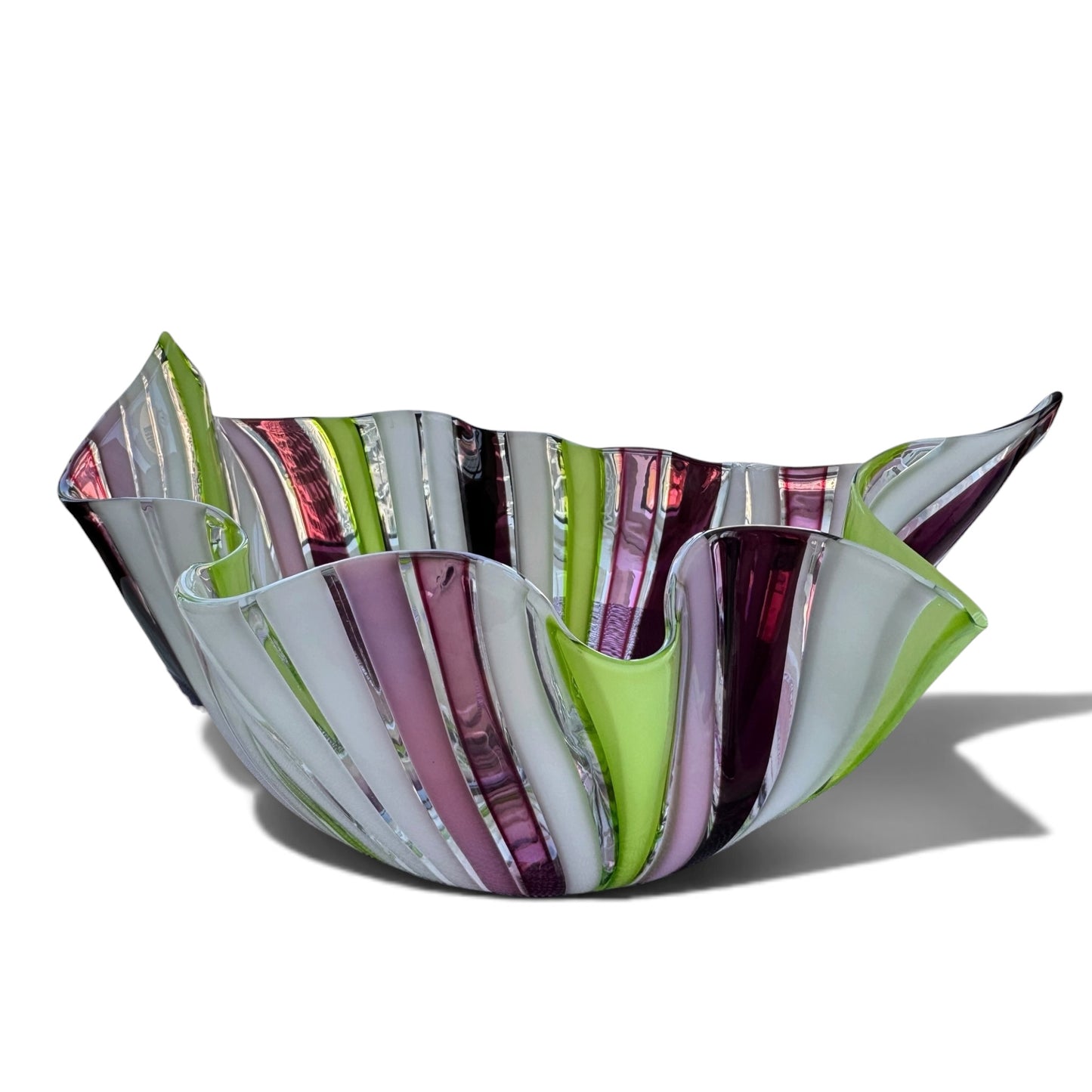 Venini Fazzoletto a Cane Murano Bowl