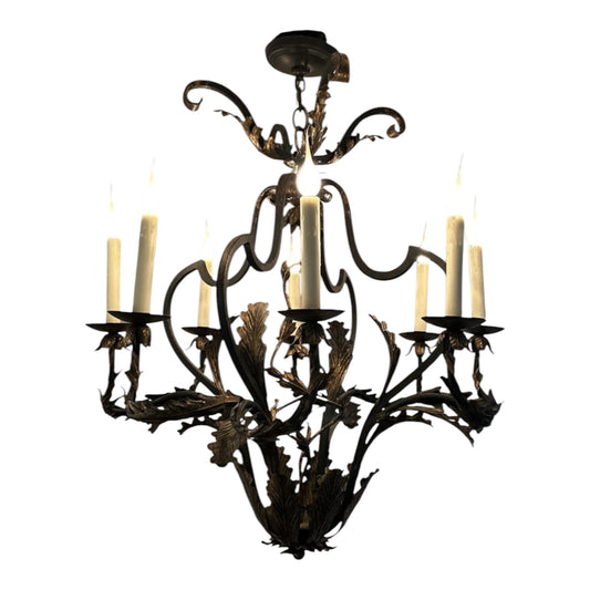 Dennis & Leen Biarritz Gilt Iron Chandelier