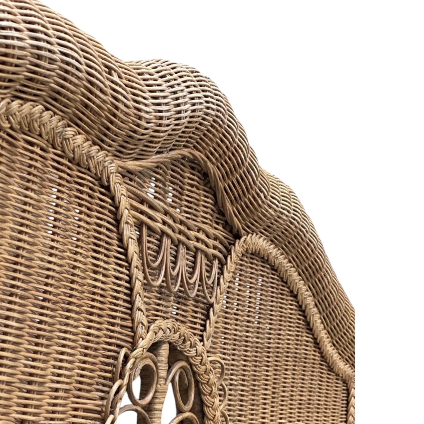 Ralph Lauren Wicker and Rattan Scrolled Queen Bed