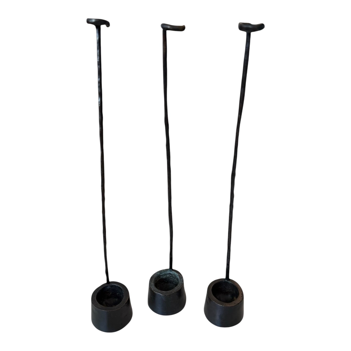 Christian Liaigre Bronze Stem Vases