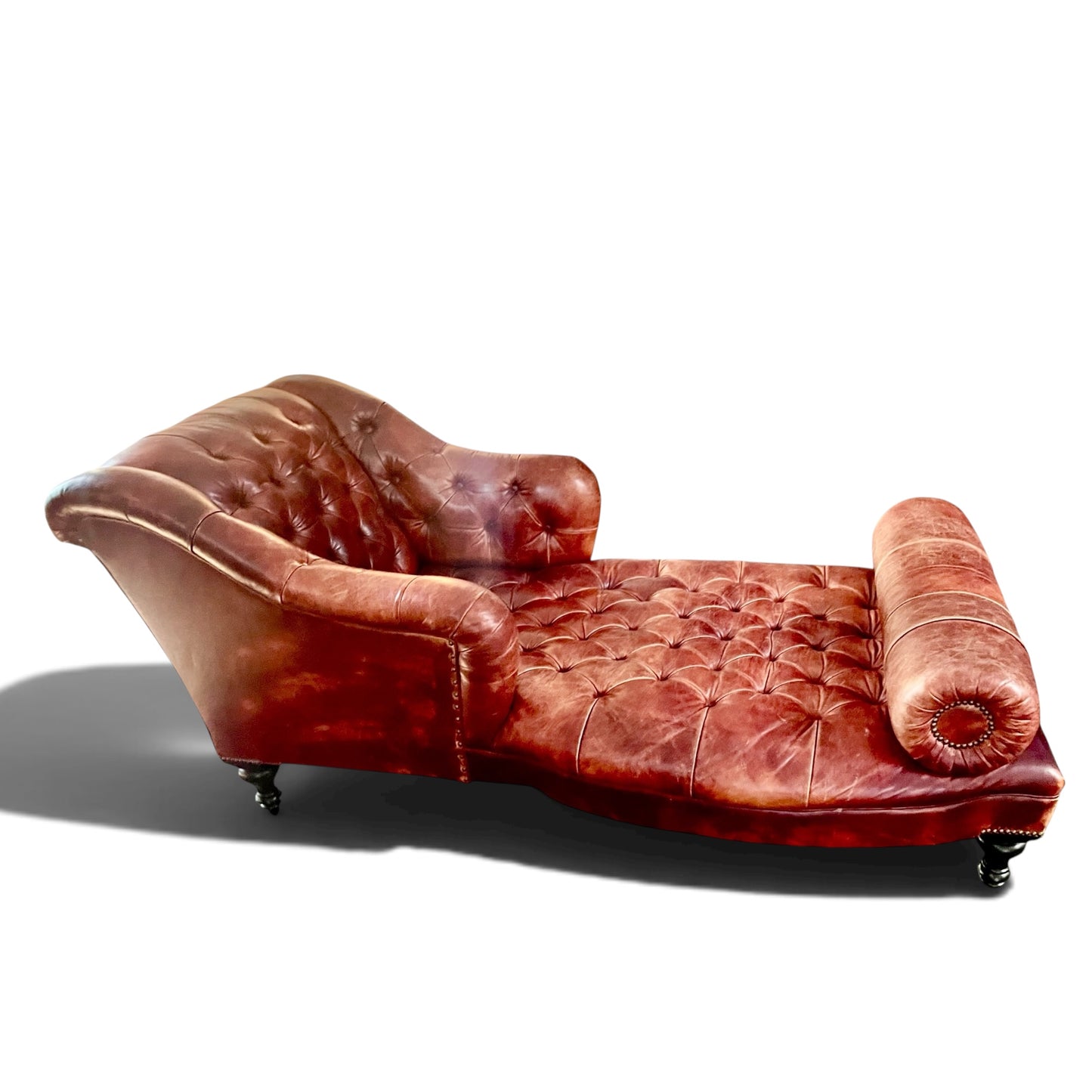 George Smith Aspinall Leather Chaise