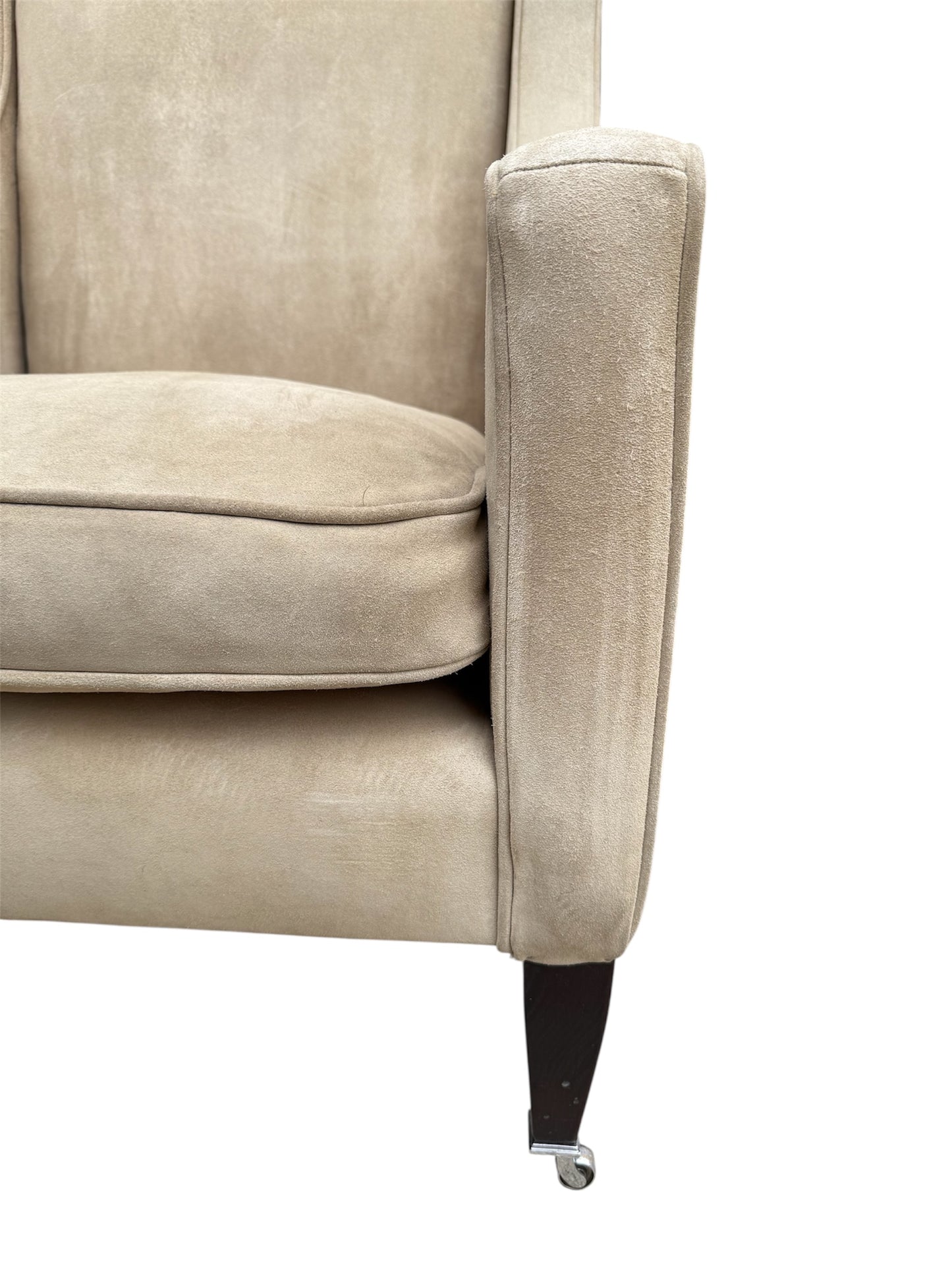 George Smith Georgian Leather Club Chairs- A Pair