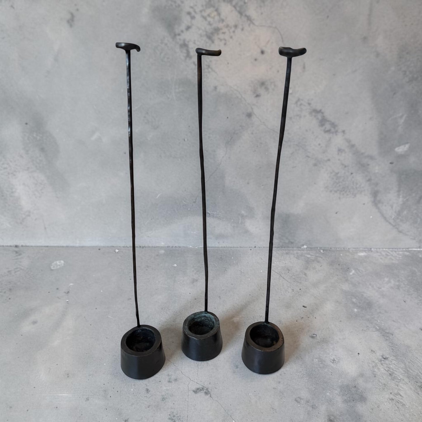 Christian Liaigre Bronze Stem Vases