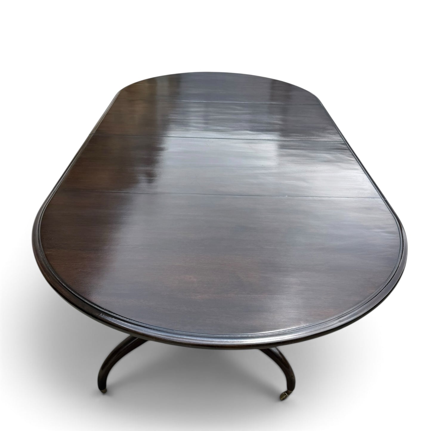 Dessin Fournir Georgian Double Pedestal Extendable Dining Table
