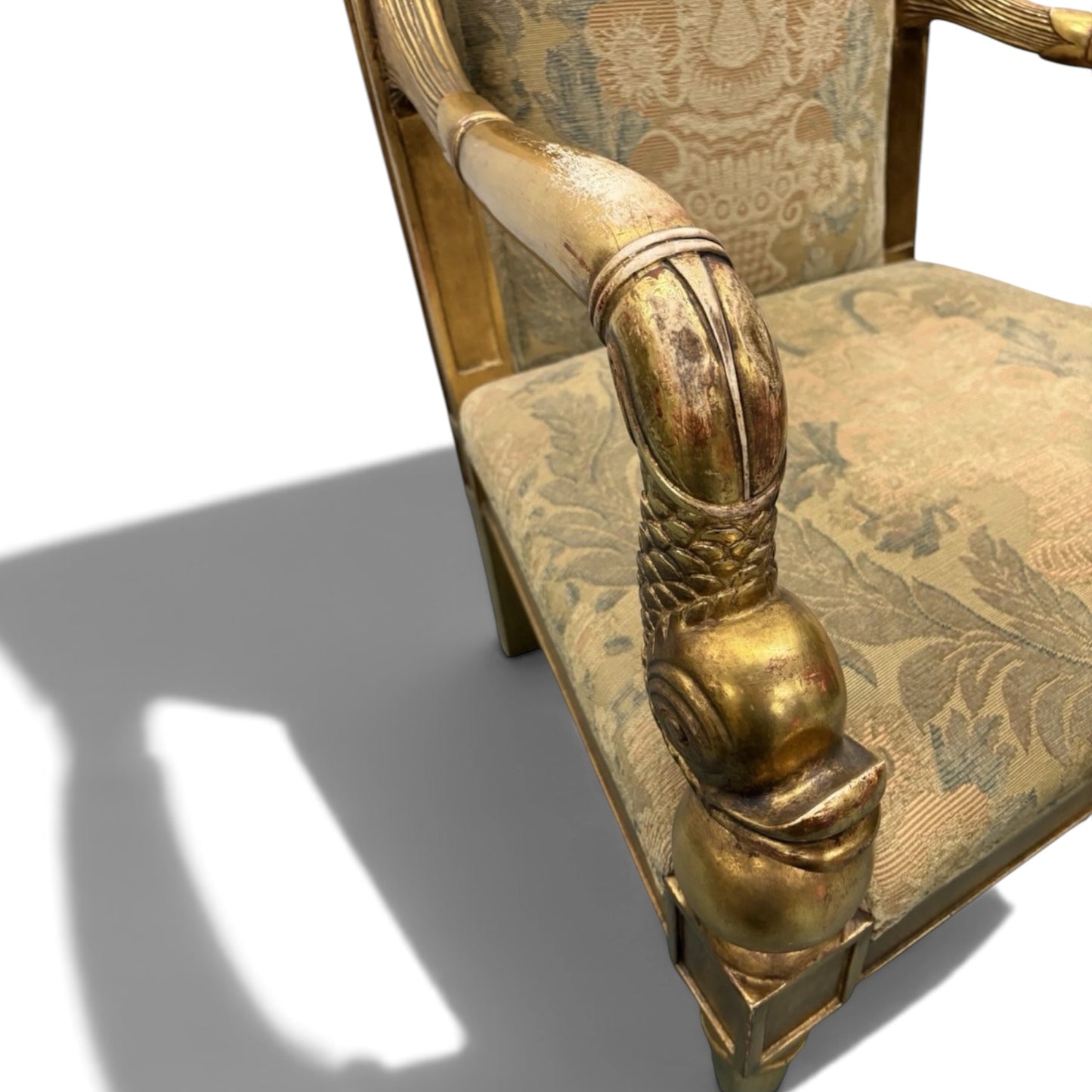 Rose Tarlow Dolphin Gilt Armchairs- A Set of 2