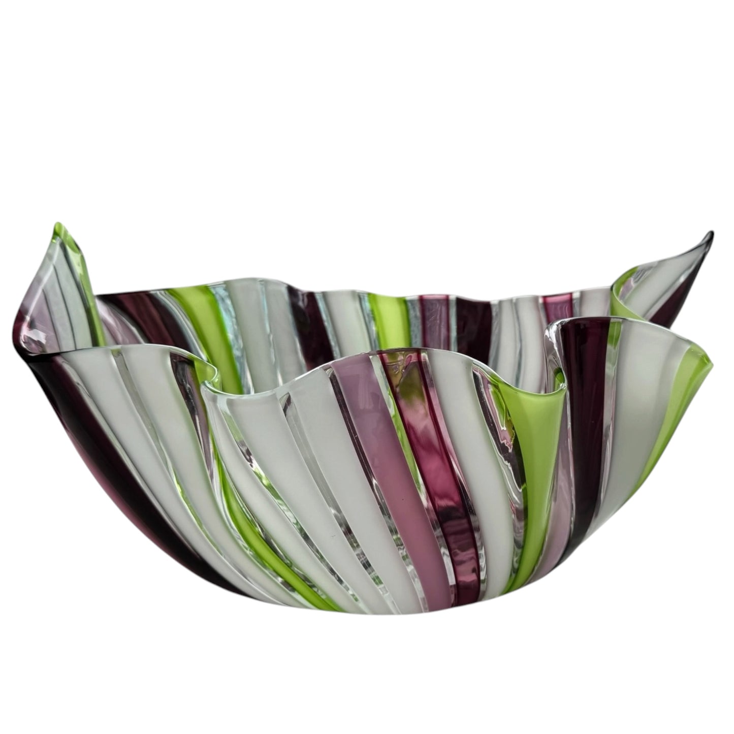 Venini Fazzoletto a Cane Murano Bowl