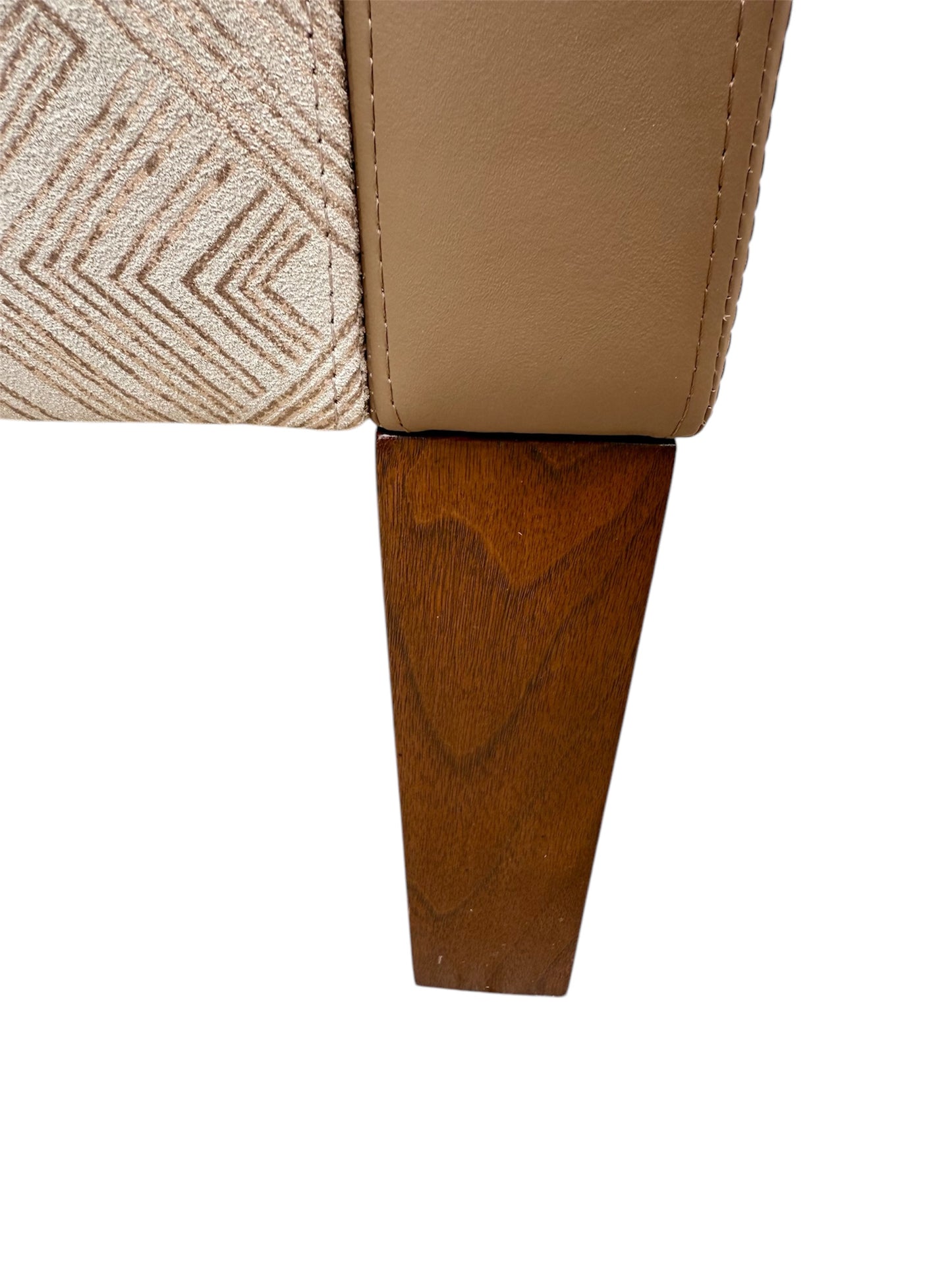 Holly Hunt Darder Leather Wingback Chairs and Ottoman