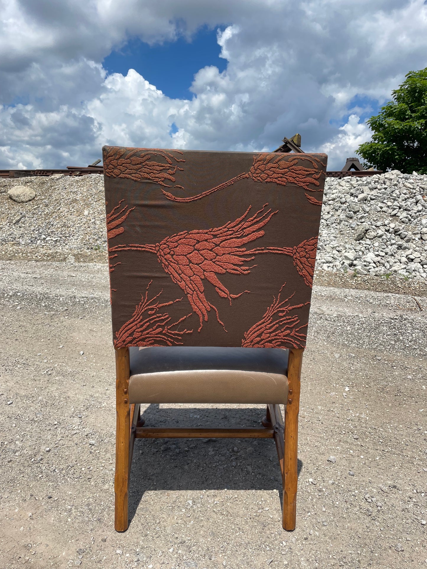 Dessin Fournir Spanish Mission Style Leather Dining Arm Chairs