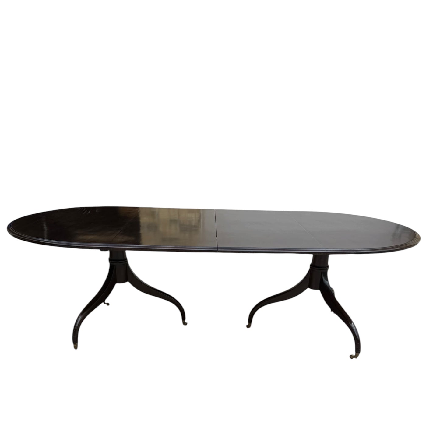 Dessin Fournir Georgian Double Pedestal Extendable Dining Table