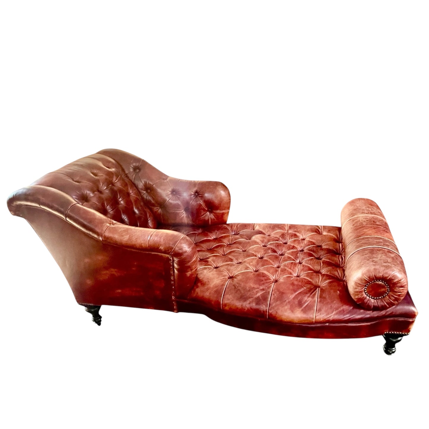 George Smith Aspinall Leather Chaise