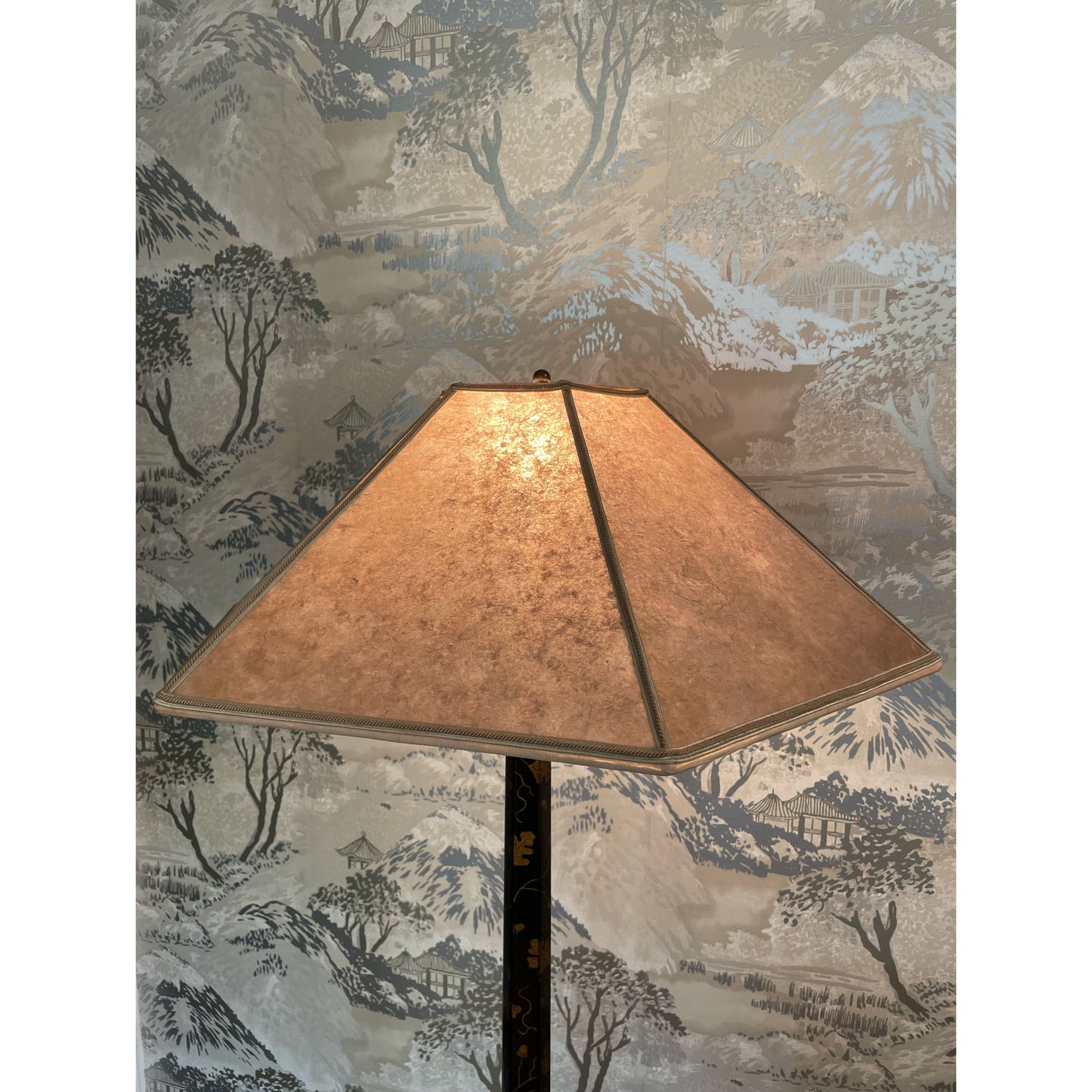 Rose Tarlow Three Leg Chinoiserie Floor Lamps