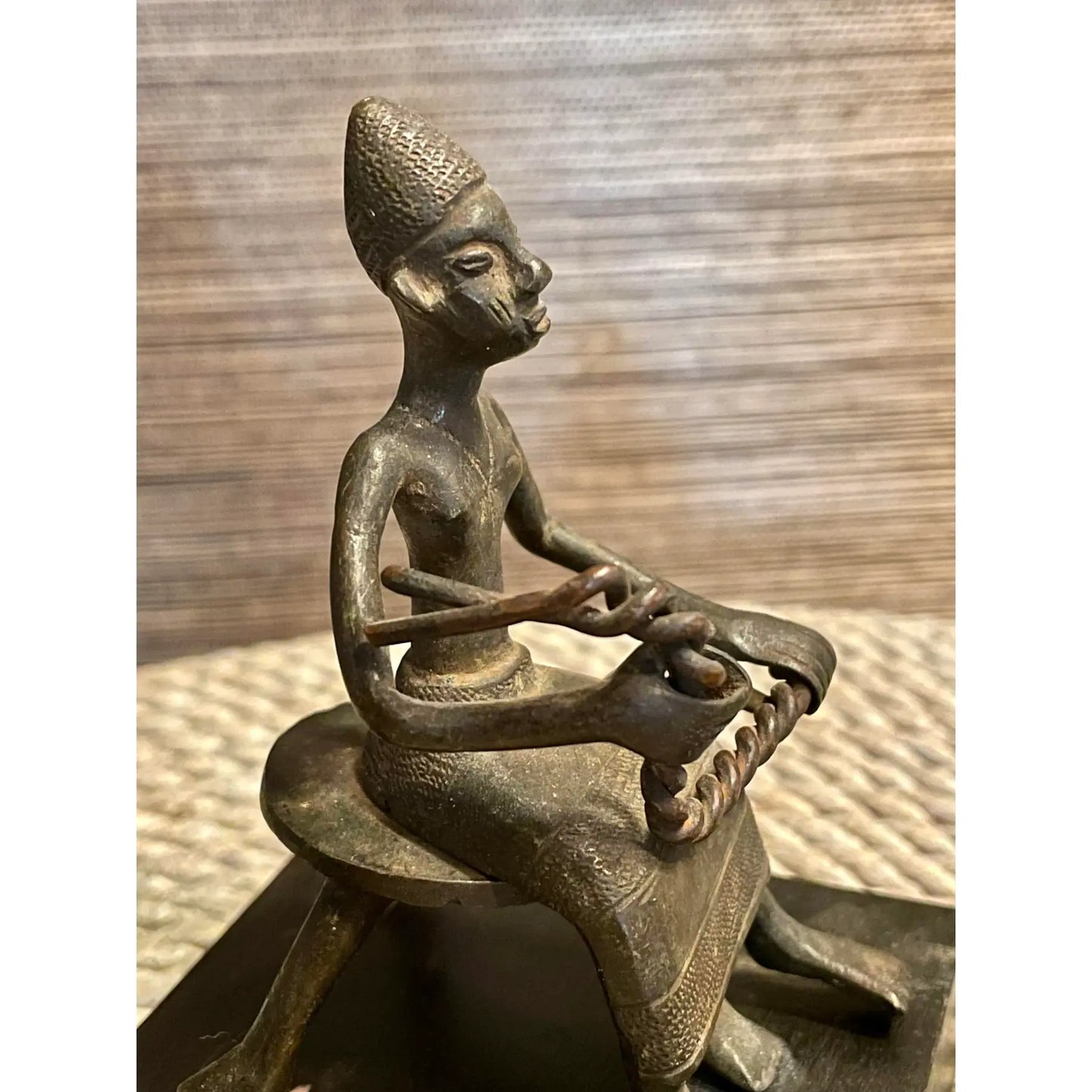 African Asen Bronze Figures- a Set of 3