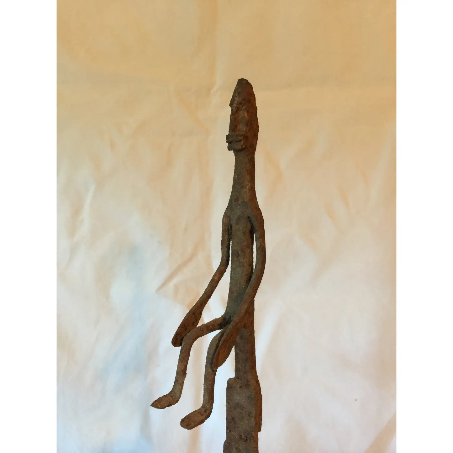 Antique African Bamana Ritual Iron Oil Lamp