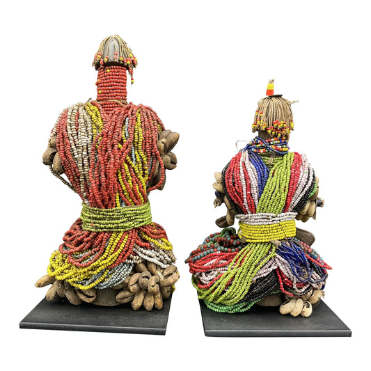 African Fali Beaded Fertility Dolls