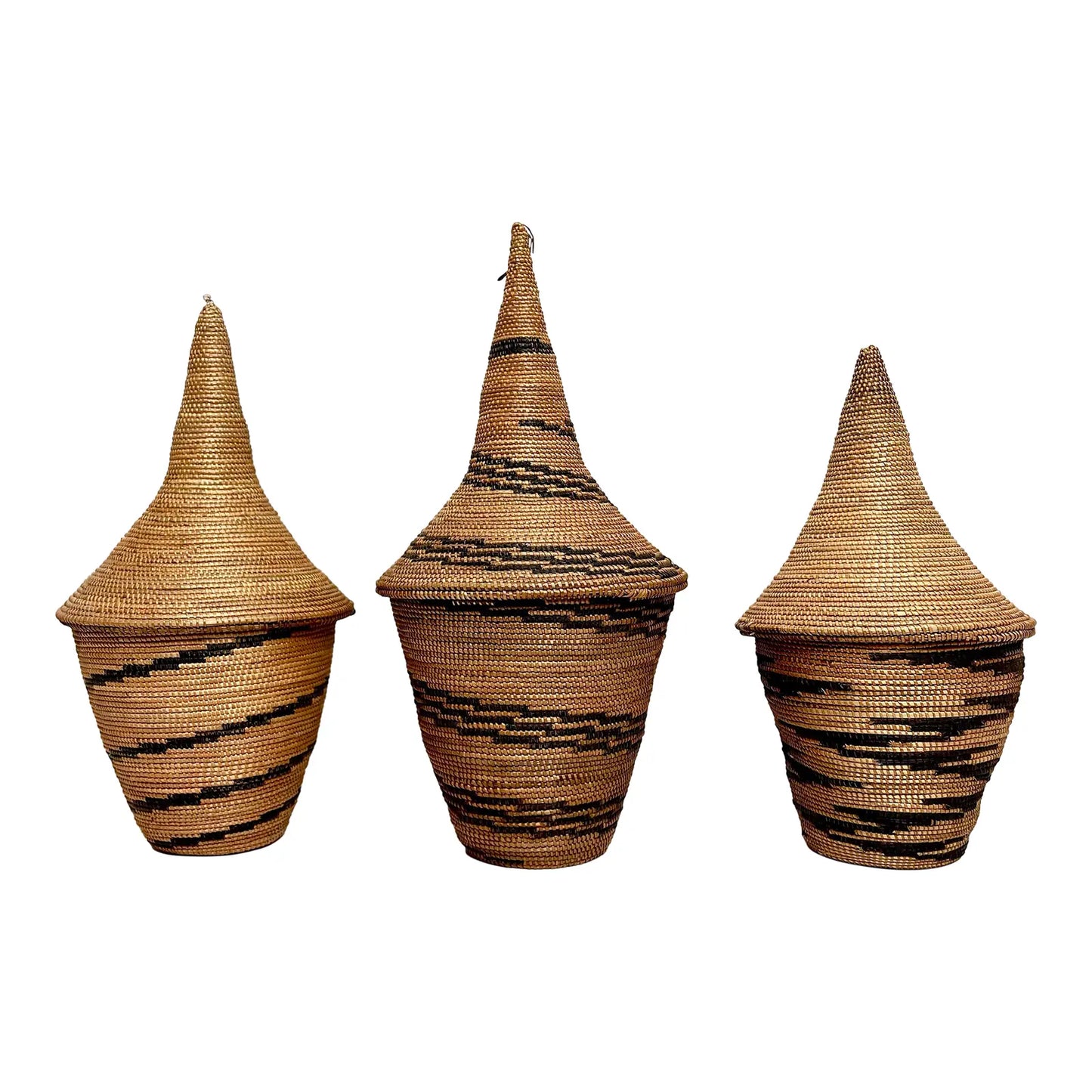 African Woven Tutsi Baskets