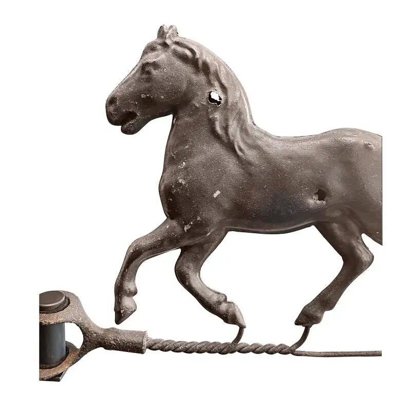 Americana Folk Art Mounted Equestrian Weathervane